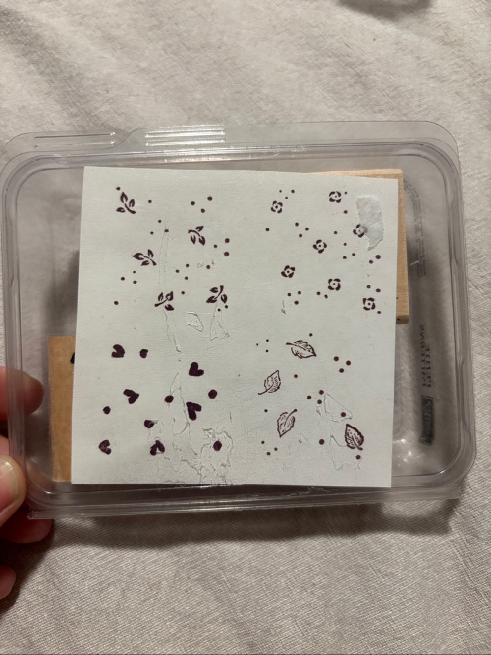 Vintage Break Rubber Stamps 1999 Stampin Up! Petite Patterns